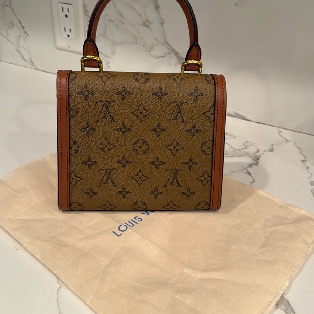 Louis Vuitton Brown and Tan Monogram Mini Bag - Picture 4 of 7